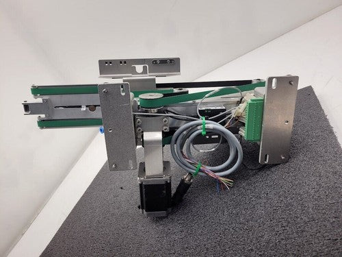 Beckhoff Stepper Motor Driven Extendable 2 Belt Conveyor 13" to 19" Extension A