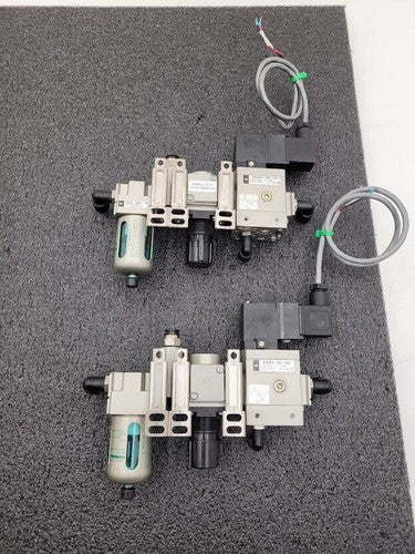 SMC Filter Regulator Soft Start Valve Lot of 2 AV2000-N02-5DZ AF20-N02-6CZ