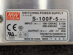 MEAN WELL S-100F-5 DC Switching Power Supply 100-240VAC Input 5VDC 20A Output