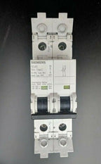 Lot of 2 Siemens 5SJ42, 2-Pole 10A 125VDC 240 VAC Circuit Breakers