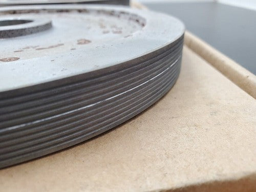 4x Turner Grooved 8" Diamond Plated Grinding Wheel Sapphire Prep (A)