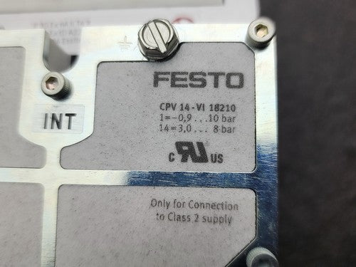 Festo CVP 14-VI 18210 8x BN02 161360 Valves Control Block FBA-2-M12-5POL-RK