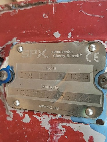 Waukesha Cherry Burrell SPX 018 U1 Sanitary Positive Displacement PDP Pump A9