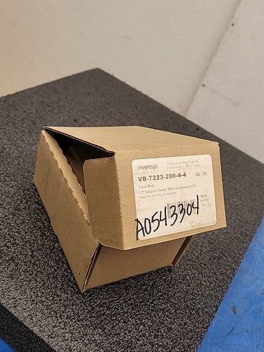 Invensys VB-7223-200-4-4 Valve Body 1/2" Full Port 2 Way Stem Up Closed 4.4 Cv