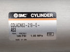 SMC Tie Rod Cylinder w/CLA63-E Lockup Unit CDLACN63-219-E-A53 D-A53 Sensors