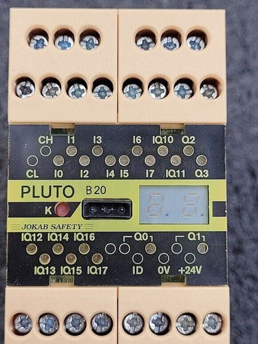 Jakob Safety PLC ABB Pluto B20 Safety Relay  4x 4-20mA/0-10V analog inputs 24VDC