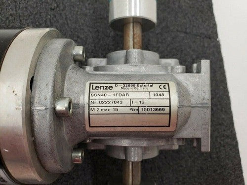 Lenze SSN40-1GDAR-063C22 Servo Motor SSN40-1FDAR 15:1 Gear Reducer Dual Shaft