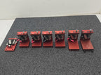 Honeywell Micro Limit Door Switches Red Aluminum Mounting Brackets Lot of 7