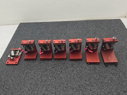 Honeywell Micro Limit Door Switches Red Aluminum Mounting Brackets Lot of 7