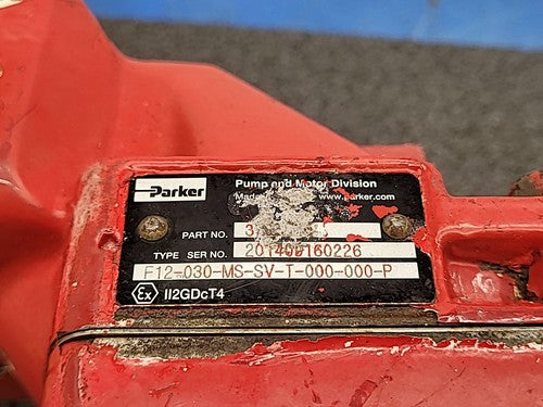 Parker F12-030 Hydraulic Pump Motor F12-030-MS-SV-T-000-000-P B