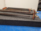 3x Industrial Tubular Finned U Type Air Heating Elements Ceramic Insulators 15"