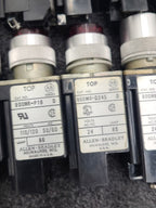 Allen Bradley 800MR Pilot Light Indicator Lot Various Colors Red Green Blue