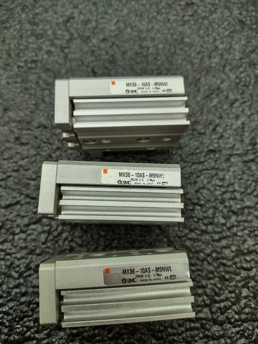 SMC MXS6-10AS-M9NWL Pneumatic Air Linear Guide Slide Cylinder Lot of 3