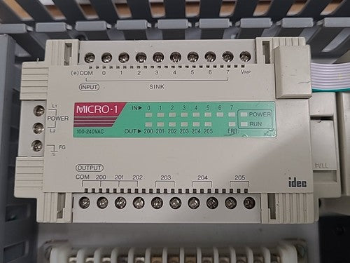 IDEC Micro-1 PLC Control Panel Lot Sola Power Supplies Crydom Relays DIN