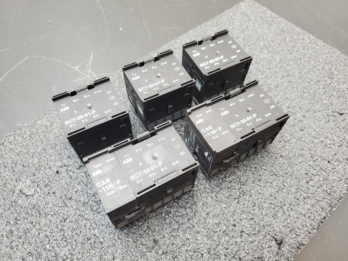 ASEA BROWN BOVERI ABB Contactor BC7-30-01-P BC73001P05 16A 600VAC 3PH Lot of 5