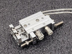 SMC MXS6-10 Pneumatic Dual Rod Cylinder Slide D-F9PW Sensors MXS6-10A-M9PWL-X11