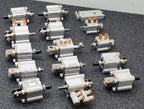 Lot of 15 SMC CQ2D20-15DM-W / CQ2D2015DMW Push Pull Pnuematic Compact Cylinder