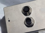 Lot of 3 EMO 100482778 REV A Push Button SS Control Box I/O Panel 8 and 9 pin