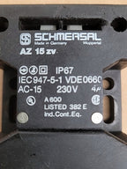 Schmersal AZ 15 ZV Industrial Safety Interlock Switch Lot Cables Brackets AZ15ZV
