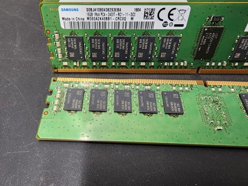 384GB Lot of 24x Samsung 16GB PC4-2400T DDR4 ECC M393A2K40BB1 Server RAM Memory