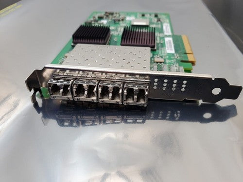 Quad Port QLogic QLE2564 FC HBA PCI-E Fiber Channel 4 Port + 4x 8Gb Transceivers