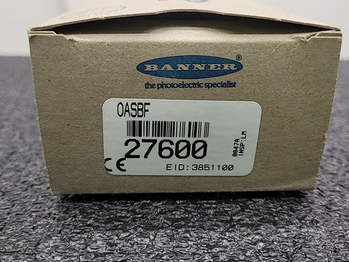 Banner OASBF 27600 Analog OMNI-BEAM Photoelectric Sensor Block Infrared NEW