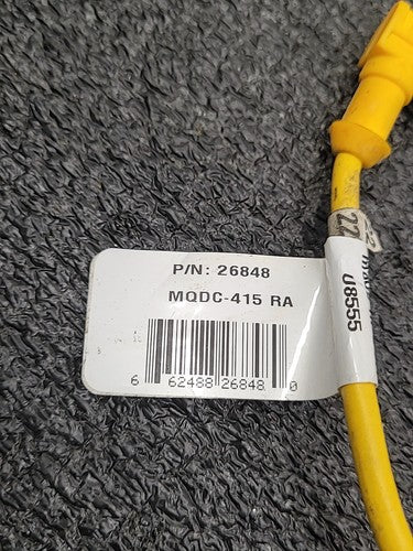 LOT Banner MQDC-415 RA M12 Connector Cable Cordset 26848 Euro Style Quick Barrel