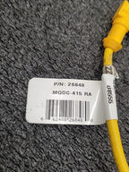 LOT Banner MQDC-415 RA M12 Connector Cable Cordset 26848 Euro Style Quick Barrel