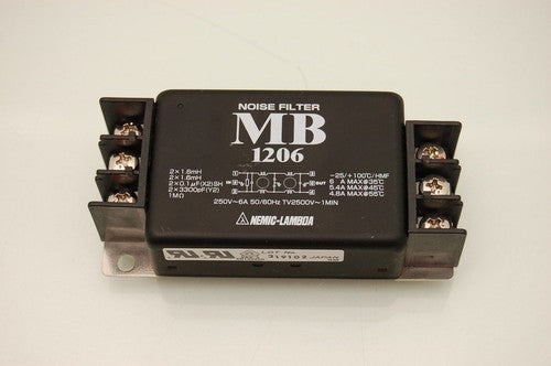 NEMIC-LAMBDA MB 1206 Noise Filter 250V 50/60Hz TV2500V