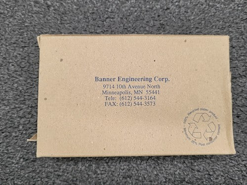 Banner SM312F Photoelectric Sensor Fiber Optic Amplifier Infrared Mini-Beam New