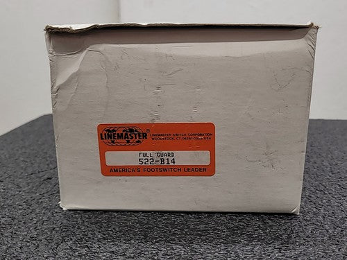 Linemaster 522-B14 Full Guard Foot Switch Protective Enclosure Orange Steel LOT