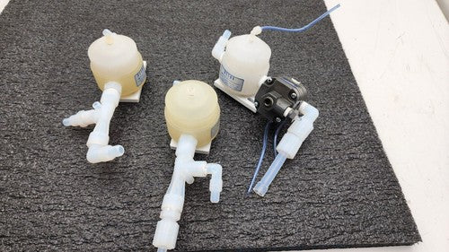 Lot of 2x Plast-O-Matic X1108-PP Pneumatic Diaphragm Valve 1/2in Npt