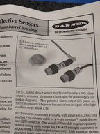 Banner Engineering S18SN6L Photoelectric Sensor Retroreflective EZ-BEAM 29511