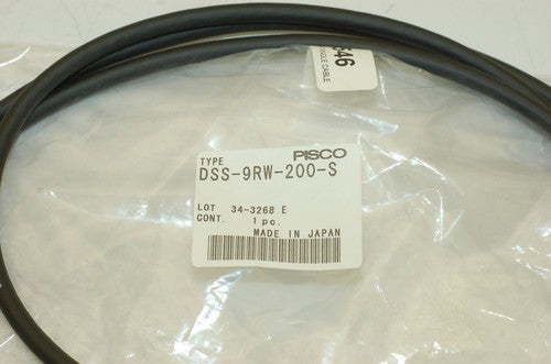 Pisco DSS-9RW-200-S 9-Pin D-Sub Right Angle Connector, 2M - NEW