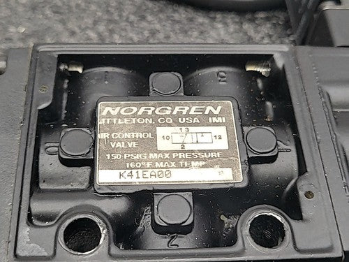 Norgren K41EA00 Pneumatic Solenoid Air Control 2 Valve 150 PSIG Nugget Series