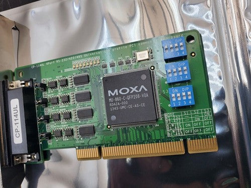 MOXA CP-114UL RS232 422 485 serial card 4-port PCIE slot DB9 Breakout Cable