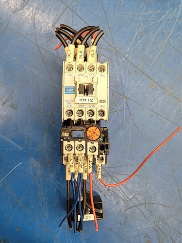 Mitsubishi TH-N20KP Contactor w/ S-N11 Thermal Overload Relay SQ250503F Caps