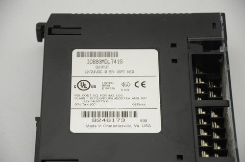 GE Fanuc IC693MDL741G 12/24VDC 16PT Output Module