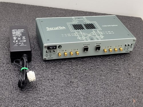 SerialTek 12GB SAS Splitter S-M12SA-SMA Working Pull Includes power supply