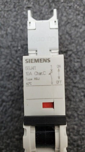 SIEMENS 5SJ4110-7HG41 Circuit Breaker 5SJ41, 10A, 240 V, 50/60Hz Type HSJ 1-Pole
