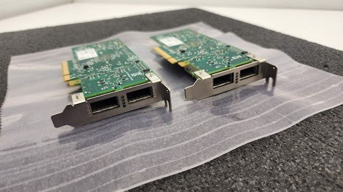 Lot of 2x CX354A CONNECTX-3 FDR INFINIBAND+ 40/56GBE Dual Port Network Card