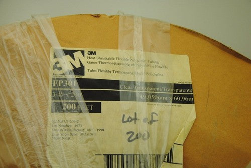 3M Heat Shrinkable Flexible Polyolefin Tubing 3/4" x 200 ft
