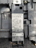 Allen Bradley 509 A0D Contactor 595-A Auxiliary Contact 120V Coil 592-B0W16