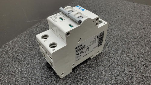 Eaton D2 WMZS2D02 DIN Rail Supplementary Protector 2A 277/480V AC 2 Pole D Curve