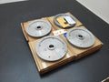 4x Turner Grooved 8" Diamond Plated Grinding Wheel Sapphire 800 Grit (E)