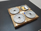 4x Turner Grooved 8" Diamond Plated Grinding Wheel Sapphire 800 Grit (E)