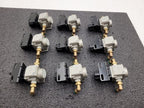 Lot of 9 SMC AR20-N02E-1Z Regulators w/ Mounting Brackets 0-30 PSI 1/4" Fittings