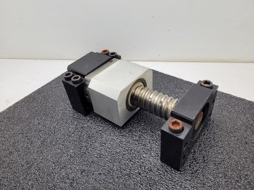 Ball Screw 3.5" travel 0.37" Pitch 1" input shaft 1.5" major Diameter Heavy Duty