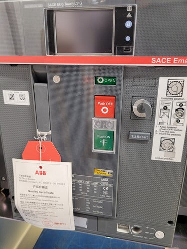 ABB ACB SACE Emax 2 E4.2N 3200A 3POLE Circuit Breaker Ekip Touch LSIG [1B]