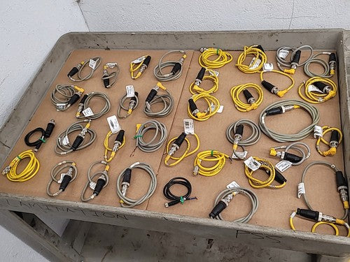 LOT Banner MQDC-415 RA M12 Connector Cable Cordset 26848 Euro Style Quick Barrel